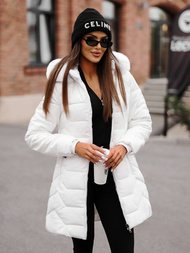 Γυναικείο μπουφάν λευκό OZONEE JS/16M9121/281Z