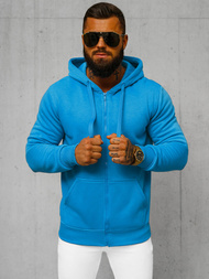 Ανδρικό Φούτερ με Κουκούλα γαλάζια OZONEE JS/2008Z 