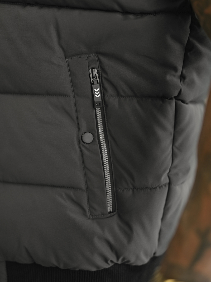 Ανδρικό αμάνικο μπουφάν γραφίτη OZONEE JS/32M1780/105Z