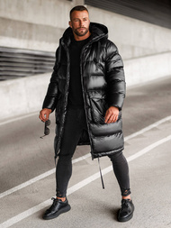 Ανδρικό χειμερινό μπουφάν μαύρη OZONEE O/M3205Z