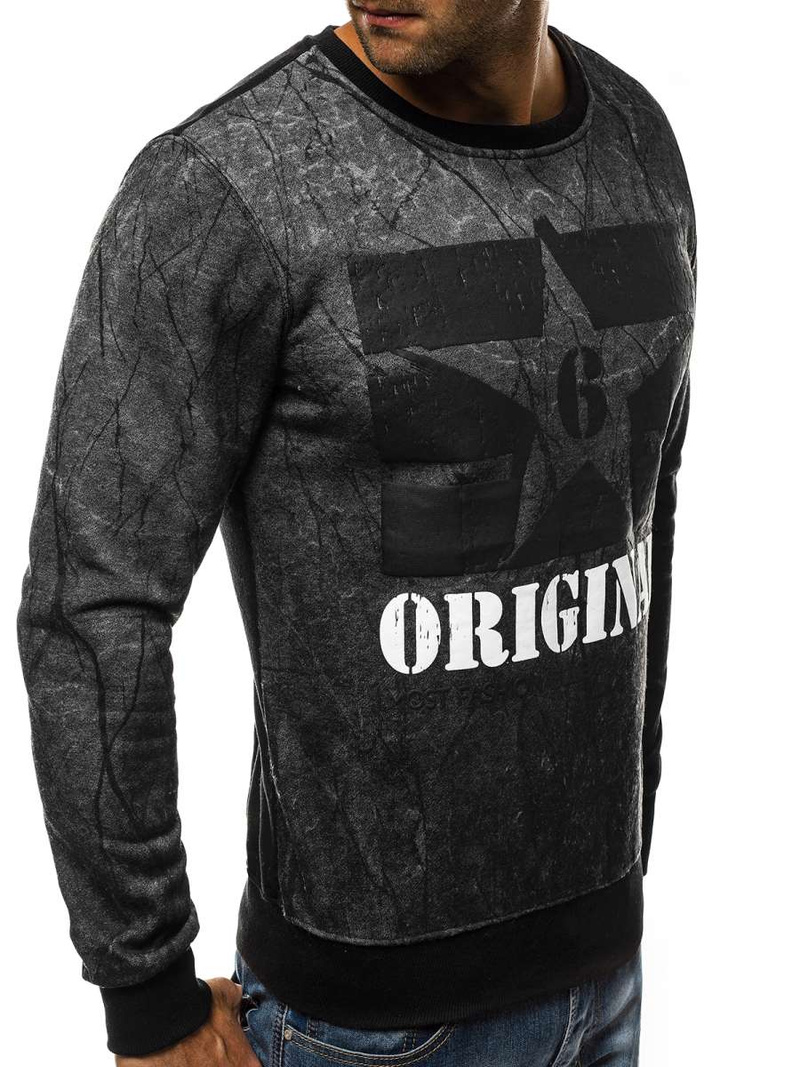 Ανδρικό Φούτερ γραφίτη OZONEE JS/DD257