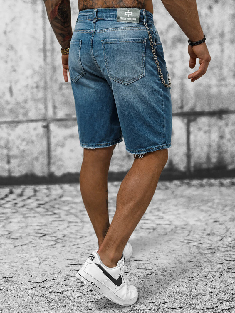 Ανδρικό σόρτς τζιν μπλε OZONEE DP/172
