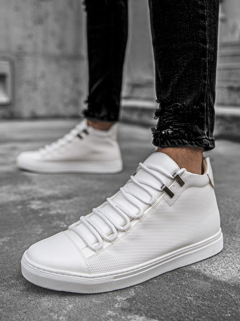 Ανδρικά ψηλά Sneakers λευκό OZONEE G/222