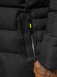 Ανδρικό χειμερινό μπουφάν μαύρο OZONEE JS/22M57/392