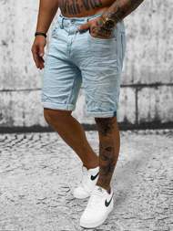 Ανδρικό σόρτς τζιν Γαλάζιο OZONEE O/19200