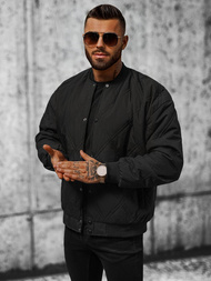 Ανδρικό χειμερινό μπουφάν μαύρο OZONEE JS/84M3020/392