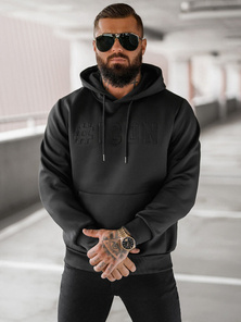 Ανδρικό Φούτερ με Κουκούλα μαύρο OZONEE JS/27B6502/3Z