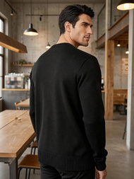 Ανδρικό πουλόβερ μαύρο OZONEE JS/59B3610/3
