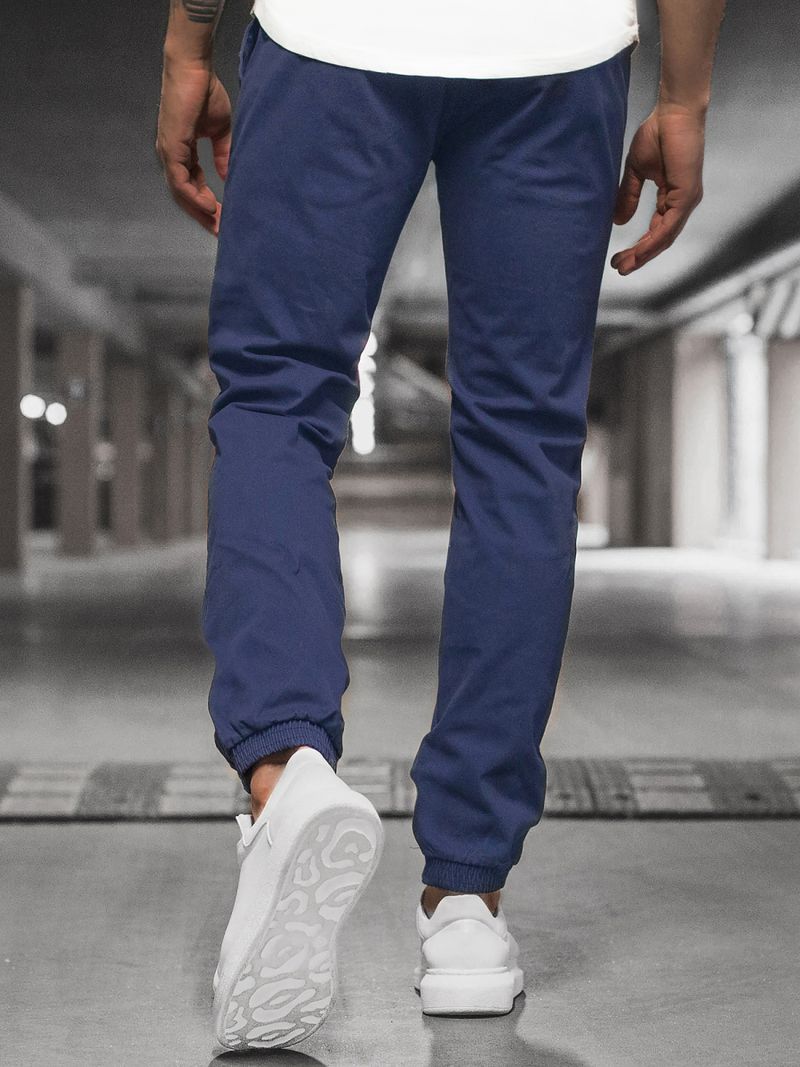 Ανδρικό παντελόνι chino jogger ινδικό OZONEE JB/JP1145/7