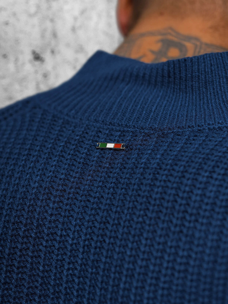 Ανδρικό πουλόβερ ναυτικό μπλε OZONEE NB/MM6020/6