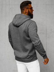 Ανδρικό Φούτερ με Κουκούλα σκούρο-γκρι OZONEE JS/2008Z