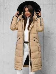 Γυναικείο μπουφάν μπεζ OZONEE O/W377