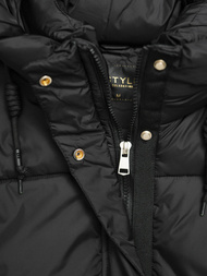 Γυναικείο μπουφάν μαύρο OZONEE JS/16M9188/392