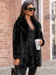 Γυναικείο μπουφάν μαύρο OZONEE JS/11Z8168