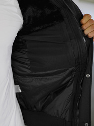 Ανδρικό χειμερινό μπουφάν mαύρος OZONEE O/M798Z