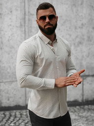 Ανδρικό πουκάμισο Γκρί OZONEE O/CLS349