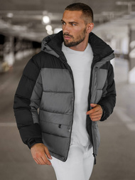 Ανδρικό μπουφάν Γκρί OZONEE JS/31M5008Z