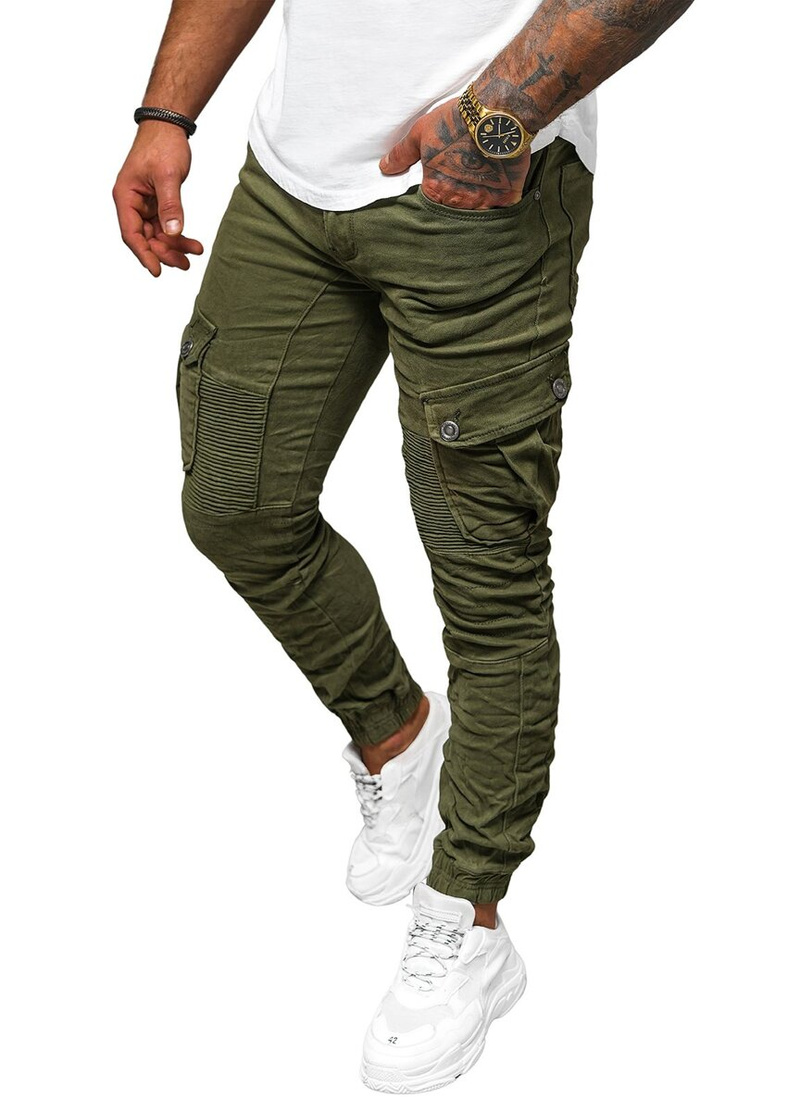 Ανδρικό παντελόνι jogger πράσινο OZONEE O/E6979J