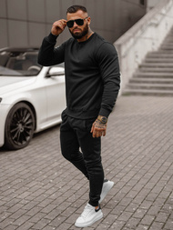 Ανδρικό σετ φόρμας μαύρο OZONEE JS/68C10380/3Z