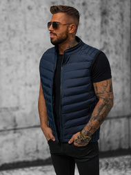 Ανδρικό αμάνικο μπουφάν ναυτικό μπλε OZONEE N/7133Z