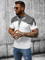 Ανδρικό μπλουζάκι λευκό OZONEE NB/MT3022