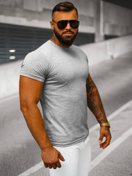 Ανδρικό μπλουζάκι γκρι OZONEE JS/712005Z