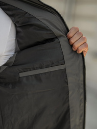 Ανδρικό αμάνικο μπουφάν γραφίτη OZONEE JS/32M1780/105