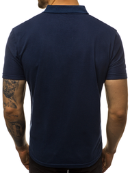 Ανδρική μπλούζα Polo ναυτικό μπλε OZONEE JS/GD01