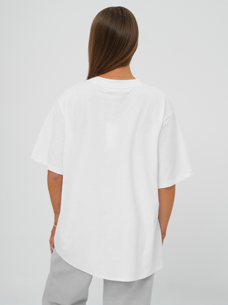 Γυναικείο μπλουζάκι λευκό OZONEE DJ77423