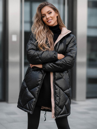 Γυναικείο μπουφάν μαύρο OZONEE JS/5M3189/392Z