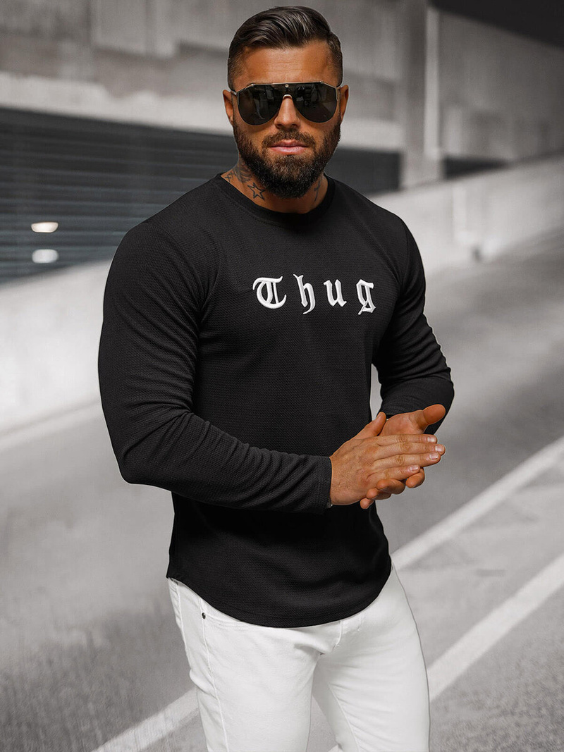 Ανδρικό Φούτερ μαύρο OZONEE O/T6612