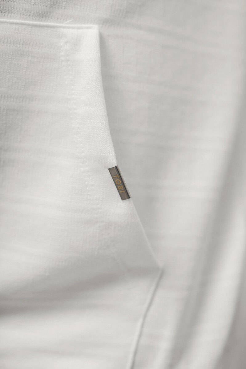 Ανδρικό Φούτερ με Κουκούλα eκρού OZONEE O/TB2272