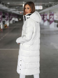 Γυναικείο μπουφάν λευκό OZONEE JS/5M3233/281