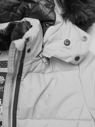 Γυναικείο μπουφάν Γκρί OZONEE O/W377Z