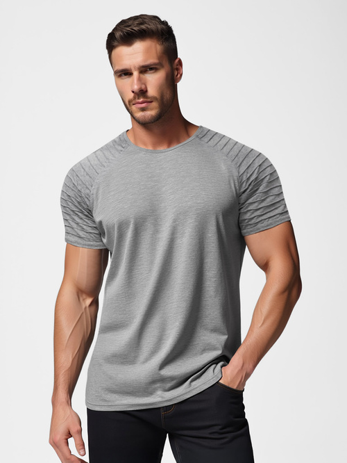 Ανδρικό μπλουζάκι γραφίτη OZONEE JS/8T88/5