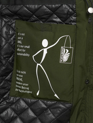 Γυναικείο μπουφάν χακί OZONEE O/W377Z