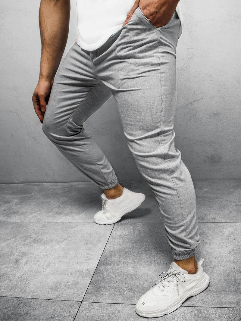 Ανδρικό σόρτς chino jogger γκρι OZONEE DJ/5539