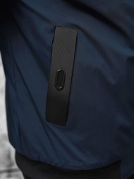 Ανδρικό χειμερινό μπουφάν ναυτικό μπλε OZONEE JS/84M3007/215