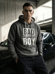 Ανδρικό Φούτερ με Κουκούλα γραφίτη OZONEE JS/65B3909/5Z