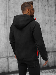 Ανδρικό μπουφάν Softshell μαύρο-Κόκκινο OZONEE JS/HH021/1CZ