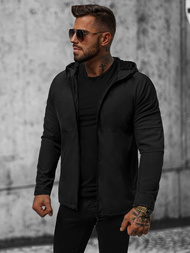 Ανδρικό χειμερινό μπουφάν μαύρο OZONEE JS/HM144/1