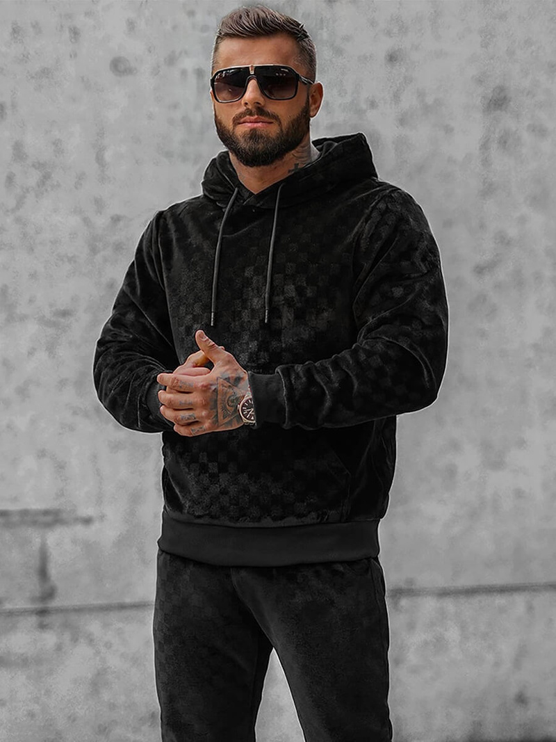 Ανδρικό σετ φόρμας μαύρο OZONEE O/3A82