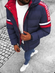 Ανδρικό χειμερινό μπουφάν ναυτικό μπλε OZONEE JS/M8103