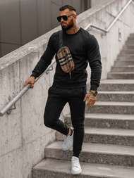 Ανδρικό σετ φόρμας μαύρο OZONEE JS/68C10380/3Z