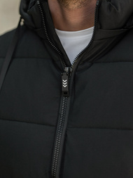 Ανδρικό αμάνικο μπουφάν μαύρο OZONEE JS/32M1780/392