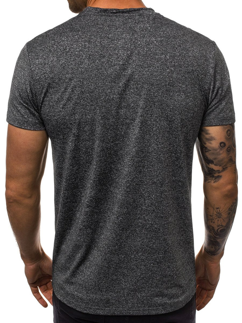 Ανδρικό μπλουζάκι σκούρο-γραφίτη OZONEE JS/S01Z