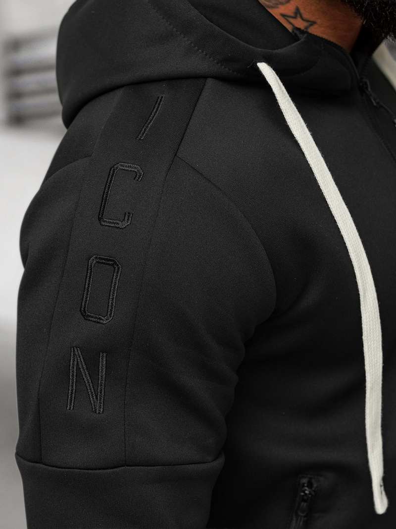 Ανδρικό σετ φόρμας μαύρο OZONEE O/LN11760