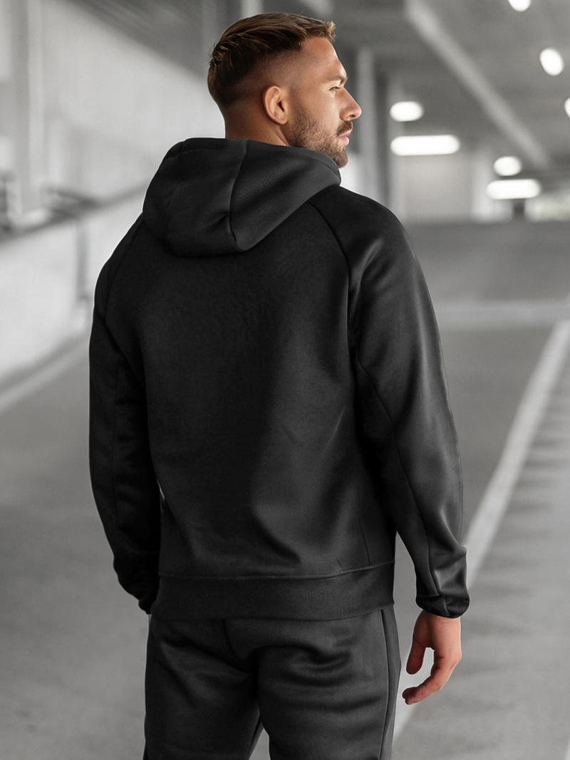 Ανδρικό σετ φόρμας μαύρο OZONEE JS/8C1967/3