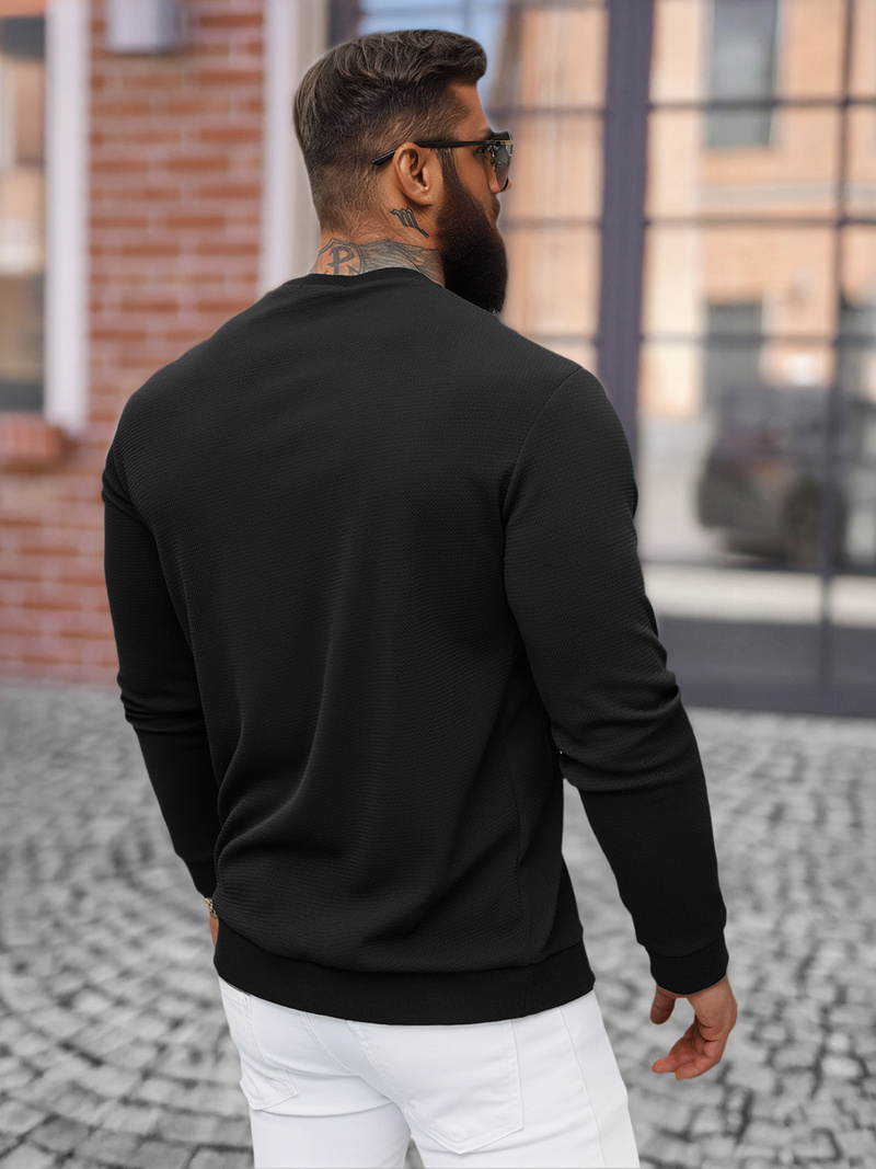 Ανδρικό Φούτερ Μαύρος OZONEE O/D7394Z