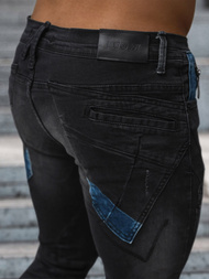 Ανδρικό τζιν παντελόνι mαύρος OZONEE NB/MP0025NZ